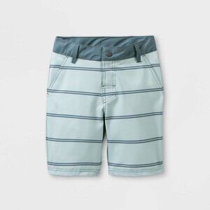 Art Class Boys Striped Hybrid Swim Shorts Light Blue 12 Husky Size 12